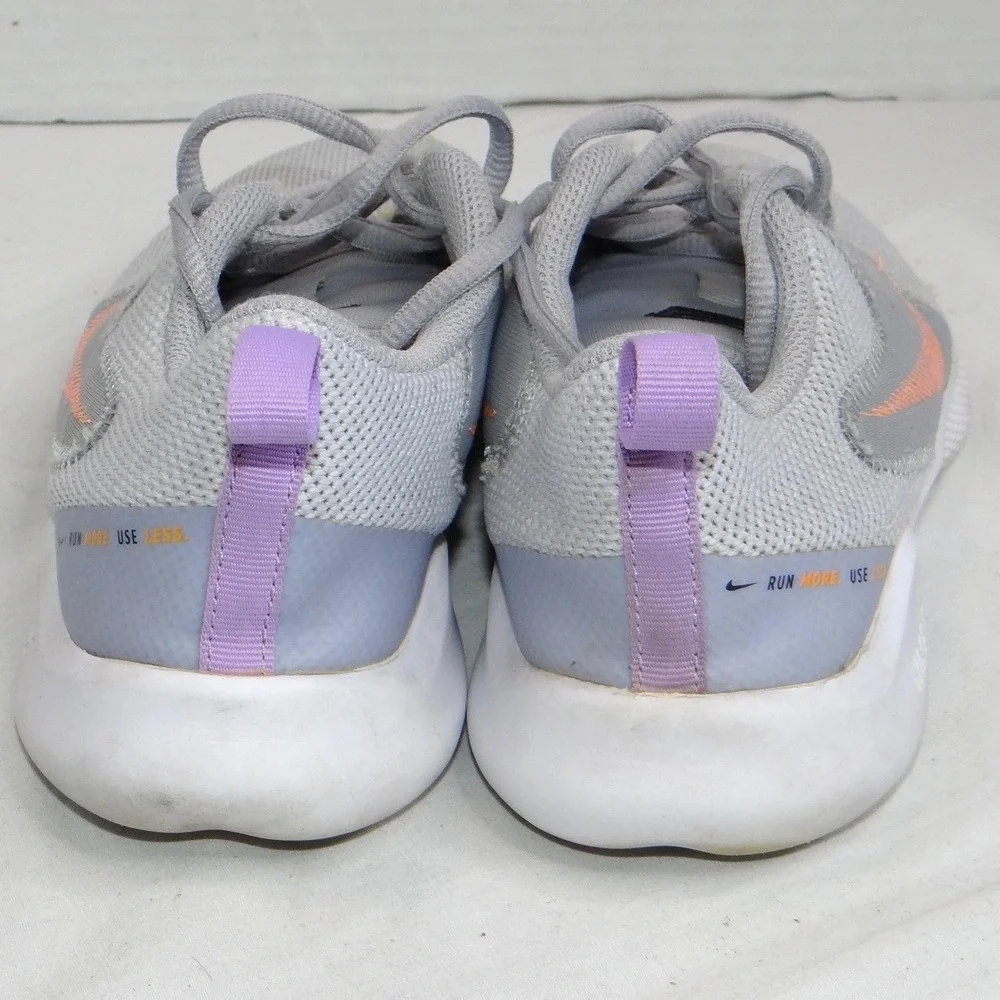 Nike Flex‎ Running Shoes Women's Gray Peach Swoosh Lightweight Size 6.5